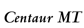 Centaur MT Font Image