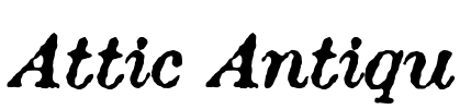 Attic Antique Font Image