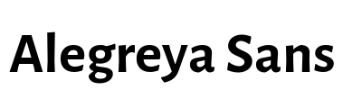 Alegreya Sans Font Image