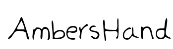 AmbersHand Font Image