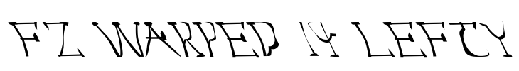 FZ WARPED 14 LEFTY Font Image