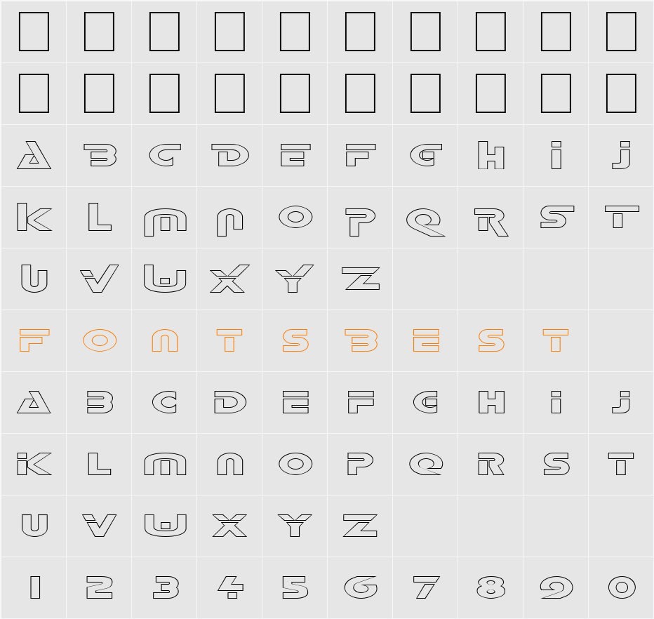 FZ UNIQUE 35 HOLLOW EX Character Map