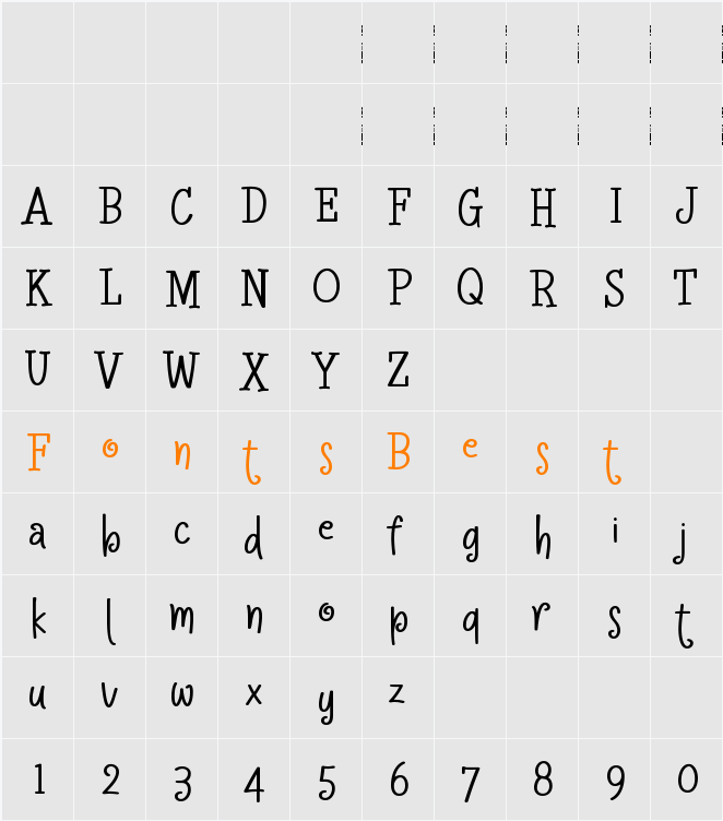 Crapty Character Map