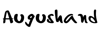 Augushand Font Image