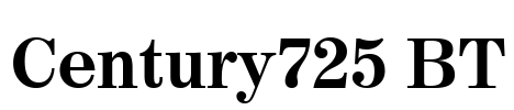 Century725 BT Font Image