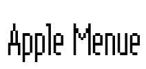 Apple Menue Font Image