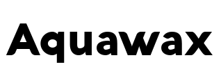 Aquawax Font Image