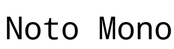 Noto Mono Font Image