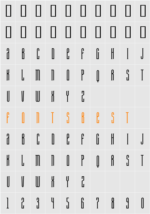 Ambu Character Map