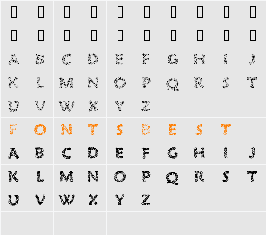 JI-Ickers Character Map