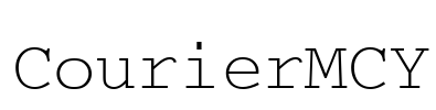 CourierMCY Font Image