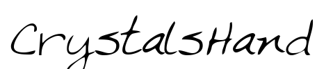 CrystalsHand Font Image