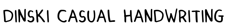 DINSKI CASUAL HANDWRITING Font Image