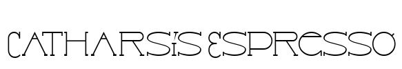 Catharsis Espresso Font Image