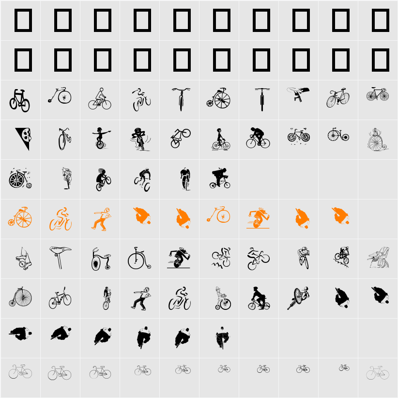 Cycling Character Map