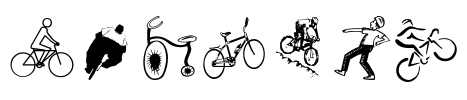 Cycling Font Image