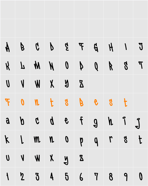 Dynames Character Map