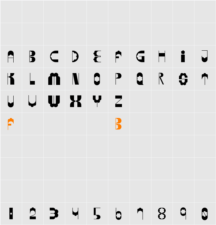 Florem Character Map