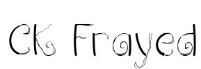 CK Frayed Font Image