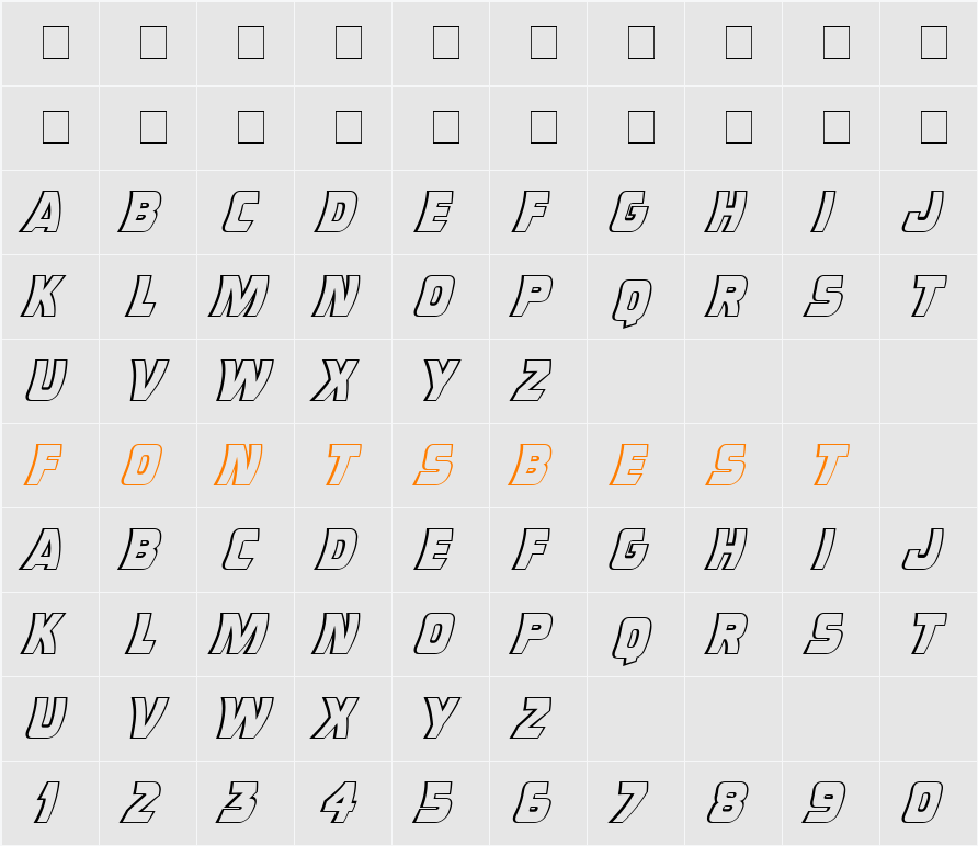 CC Double Back Character Map