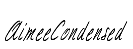 AimeeCondensed Font Image