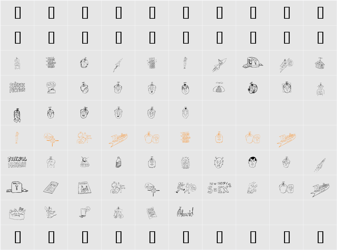 Fandom Dingbats Character Map