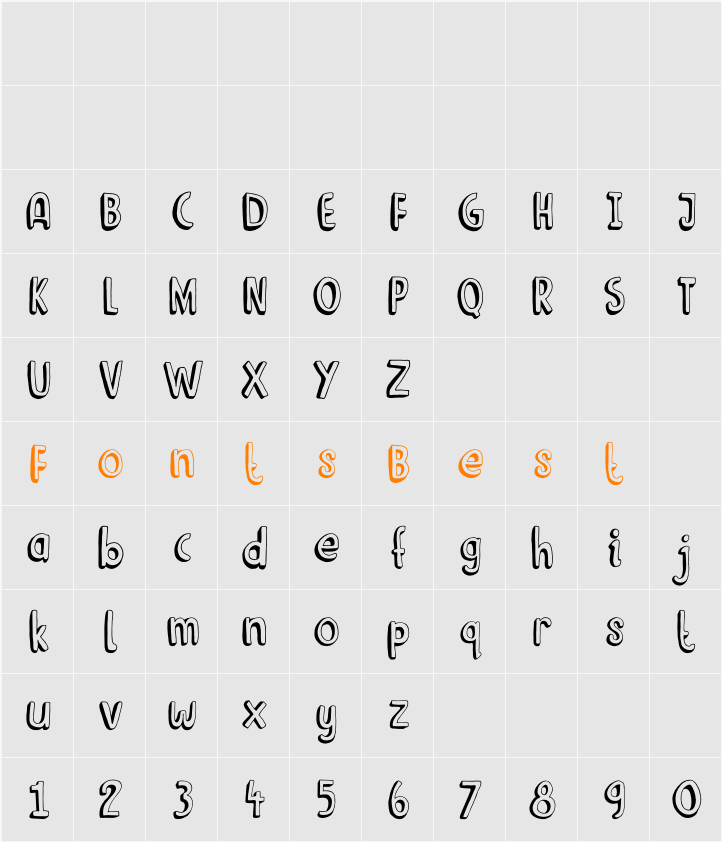 DK Limoen Character Map