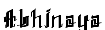 Abhinaya Font Image