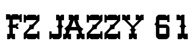 FZ JAZZY 61 Font Image