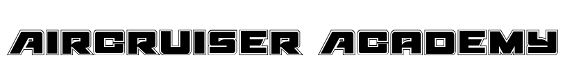 Aircruiser Academy Font Image