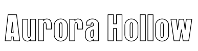 Aurora Hollow Font Image