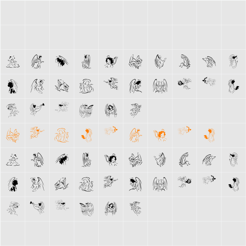 Angelinos Character Map