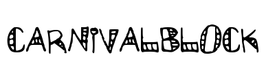 CarnivalBlock Font Image