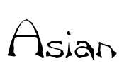 Asian Font Image