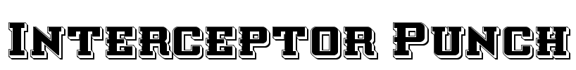 Interceptor Punch Font Image