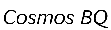 Cosmos BQ Font Image