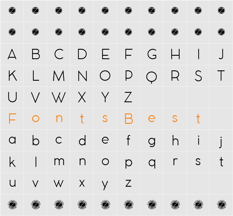 COCOMAT Character Map