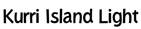 Kurri Island Light Font Image