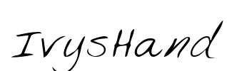 IvysHand Font Image