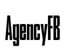 AgencyFB Font Image