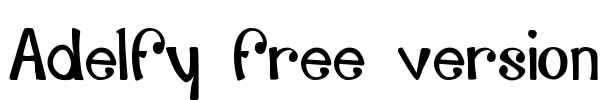 Adelfy_free-version Font Image