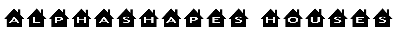 AlphaShapes houses Font Image