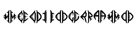 Mediogramo Font Image