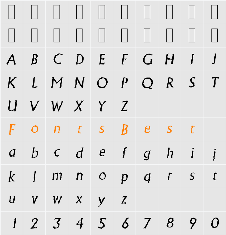 AdelonRandom Character Map