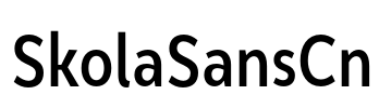 SkolaSansCn Font Image