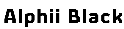 Alphii Black Font Image