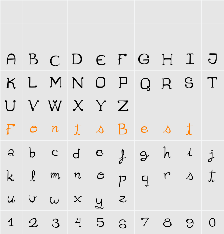 Cuqueta Character Map