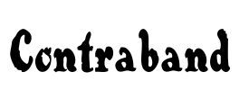 Contraband Font Image