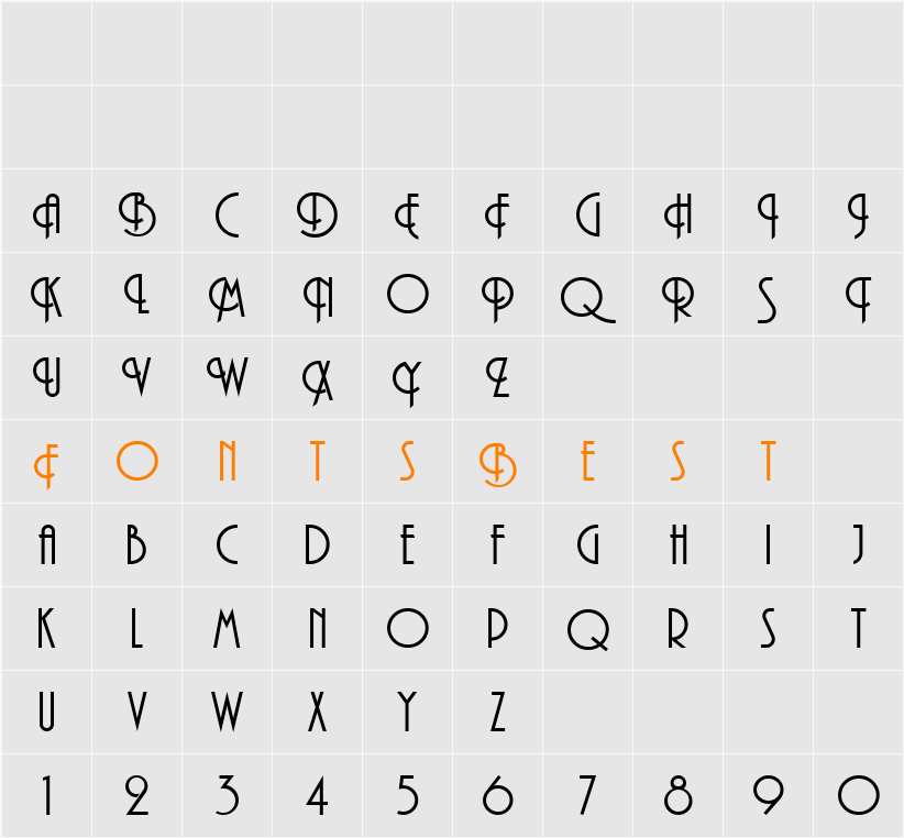 AndesitePlain Character Map