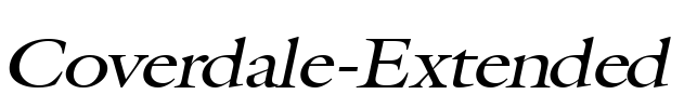 Coverdale-Extended Font Image